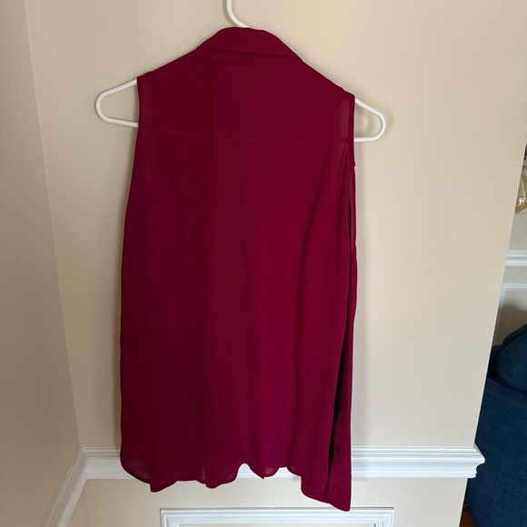 New With Tags Red Wine Colored Cutout Shoulders Long Sleeve Size Medium - Picture 6 of 7